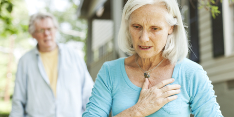 older woman heart pain